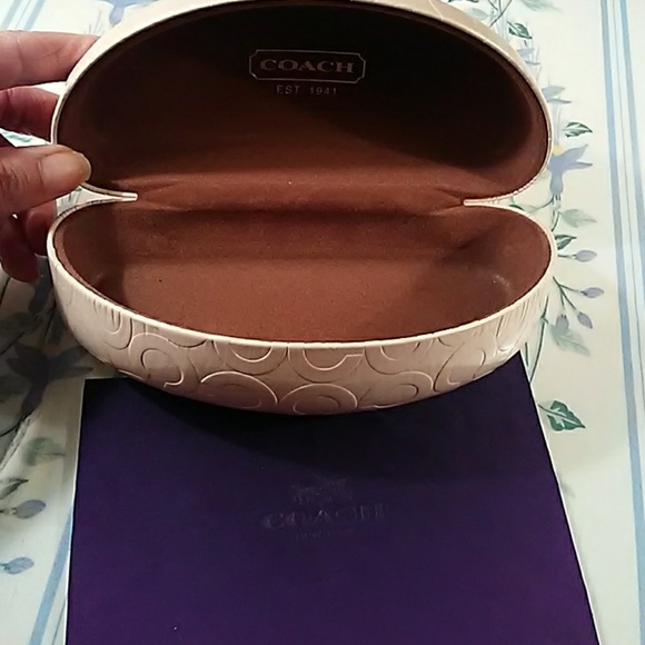 Coach Hardshell Glasses Case and Cloth - Picture 12 of 14